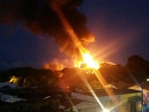 Tanque explodiu em Paraguaçu Paulista (Foto: Arquivo Pessoal)